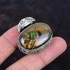 Ethopian opal in boulder opal pendant gemstone pendant 925 sterling silver pendant handmade pendant gifts for wife wonderful vintage jewelry