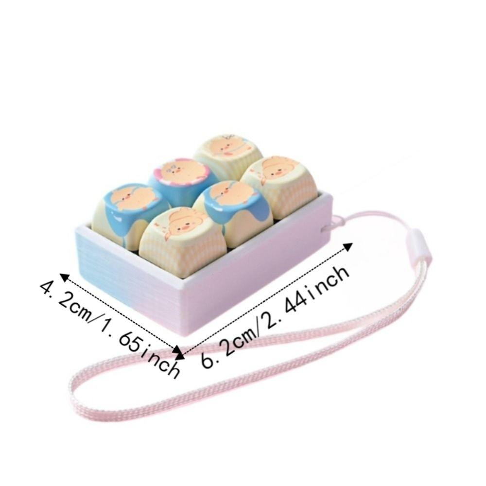 Silent Keyboard Fidget Clicker Toy Mini Fidget Keychain Fidget Play