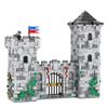MOC Medieval Stone Castle Brick Gate Tower Construction Assembled Compatible Figure Building Blocks Toys For Children Adult Gift