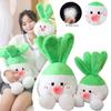 11-23.6in Radish Green Plush Toy Kids Gift Soft Stuffed Doll Pillow