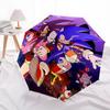 1pc Halloween Sonic & Shadow Automatic Opening Folding Umbrella 8 Bone Iron Frame, Suitable for Fans, Travel, Daily Use, Gift for Holiday.R045