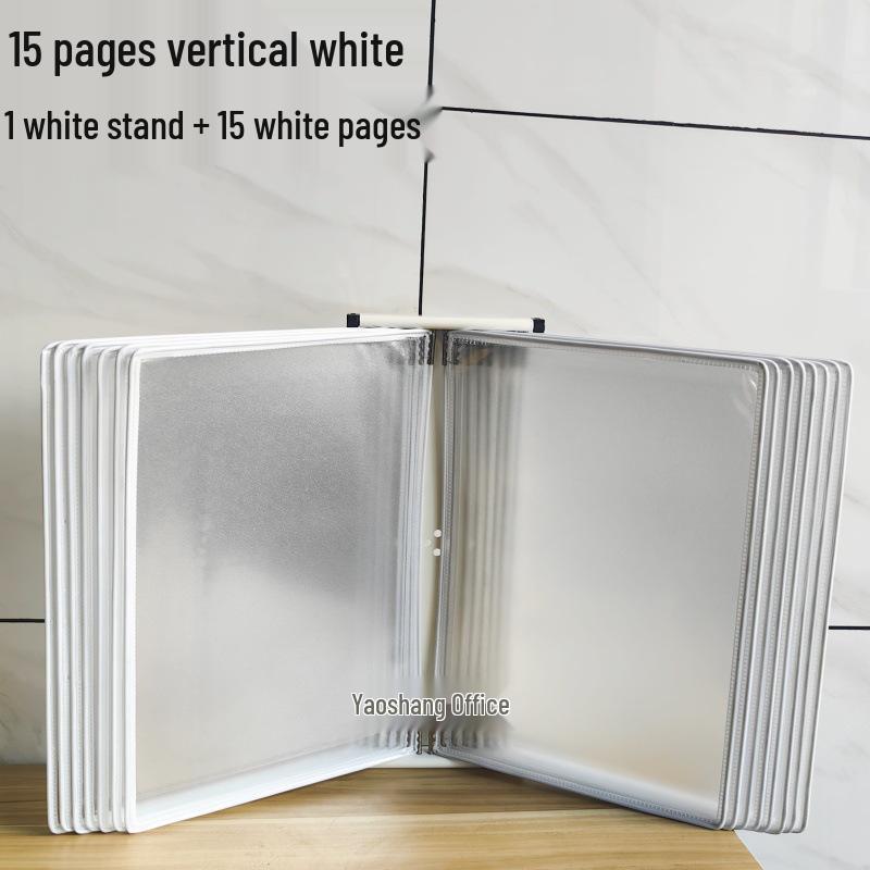 A4 Wandmontierter Klapp-Aktenordner, 5-seitiger SOP-Displayständer