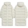 Puma Solid Color Reversible Mid-Length Zipper Hooded Long Sleeve Down Jacket Unisex Jacket White 941155-02