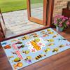 Crystal Velvet Rug Custom Name Text, Soft Non Slip Floor Mat Home DecorDie Biene Maja