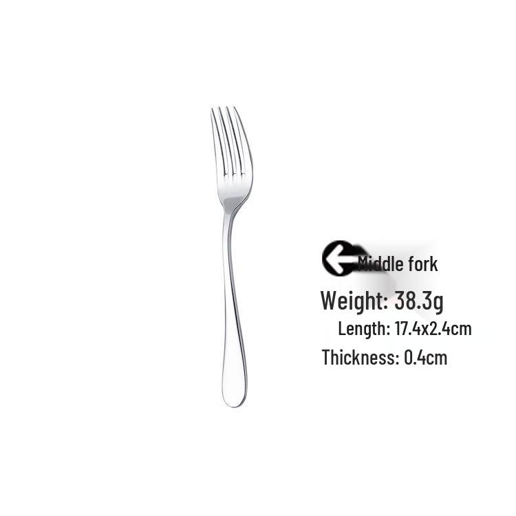 Stainless Steel Cutlery Set: Knife, Fork & Spoon - High-Grade Tableware for Hotels