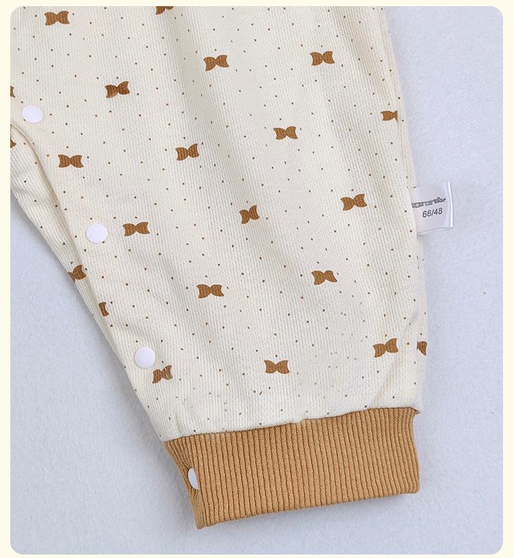 2025 Baby Girl Autumn Romper - Newborn Long Sleeve Onesie for Spring & Autumn Outings