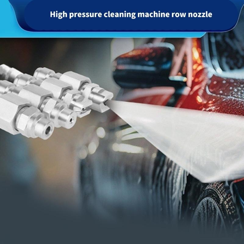 Edelstahl Hochdruckreiniger Düse Verstellbarer Sprüher Gewinkelt für Auto Haus Außenreinigung Zubehör