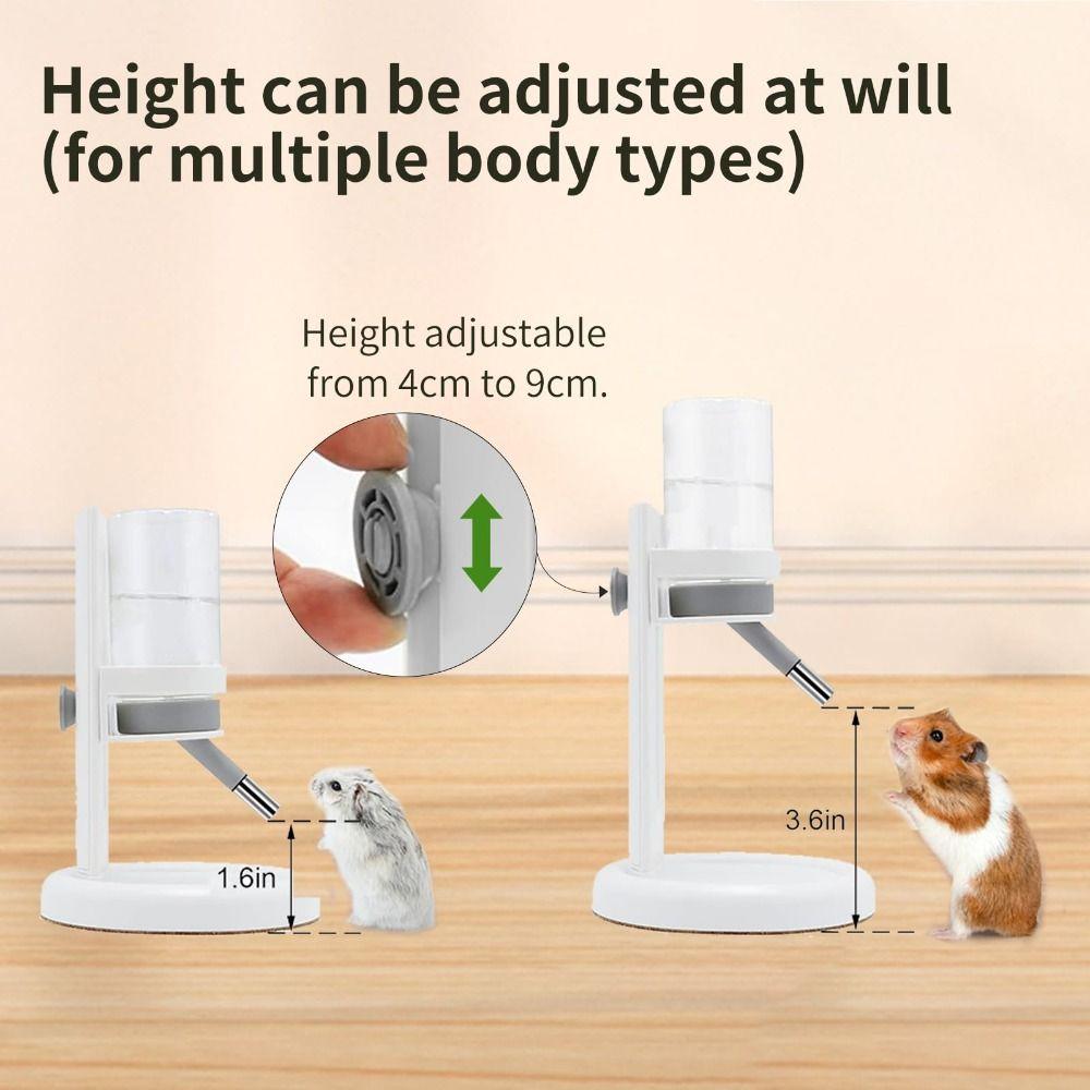 With Stand Holder Small Animal Water Dispenser 120ml Automatic Feeder for Hamster Golden Bear