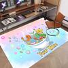 Custom Name Text Crystal Velvet Rug,Pokémon Soft Plush Decorative Non Slip Floor Carpet