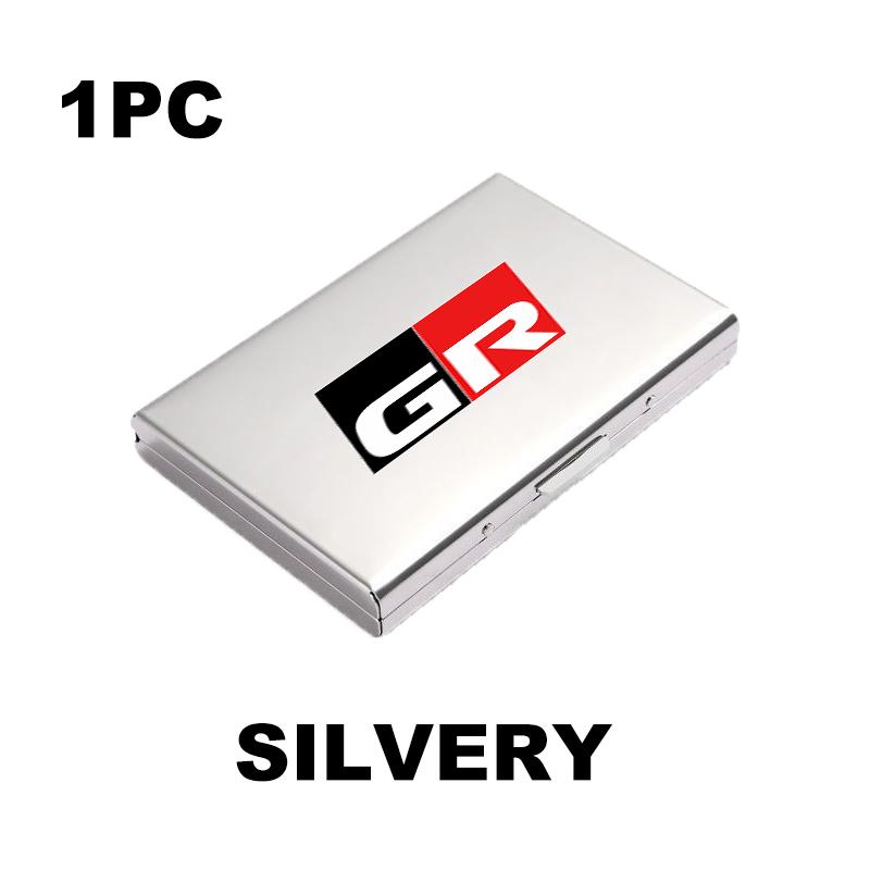 

Car Metal Thin Slim Credit Card Holder RFID Blocking Wallet Case For Toyota Camry Highlander C-HR Hilux Vios Rav4 Prius Yaris