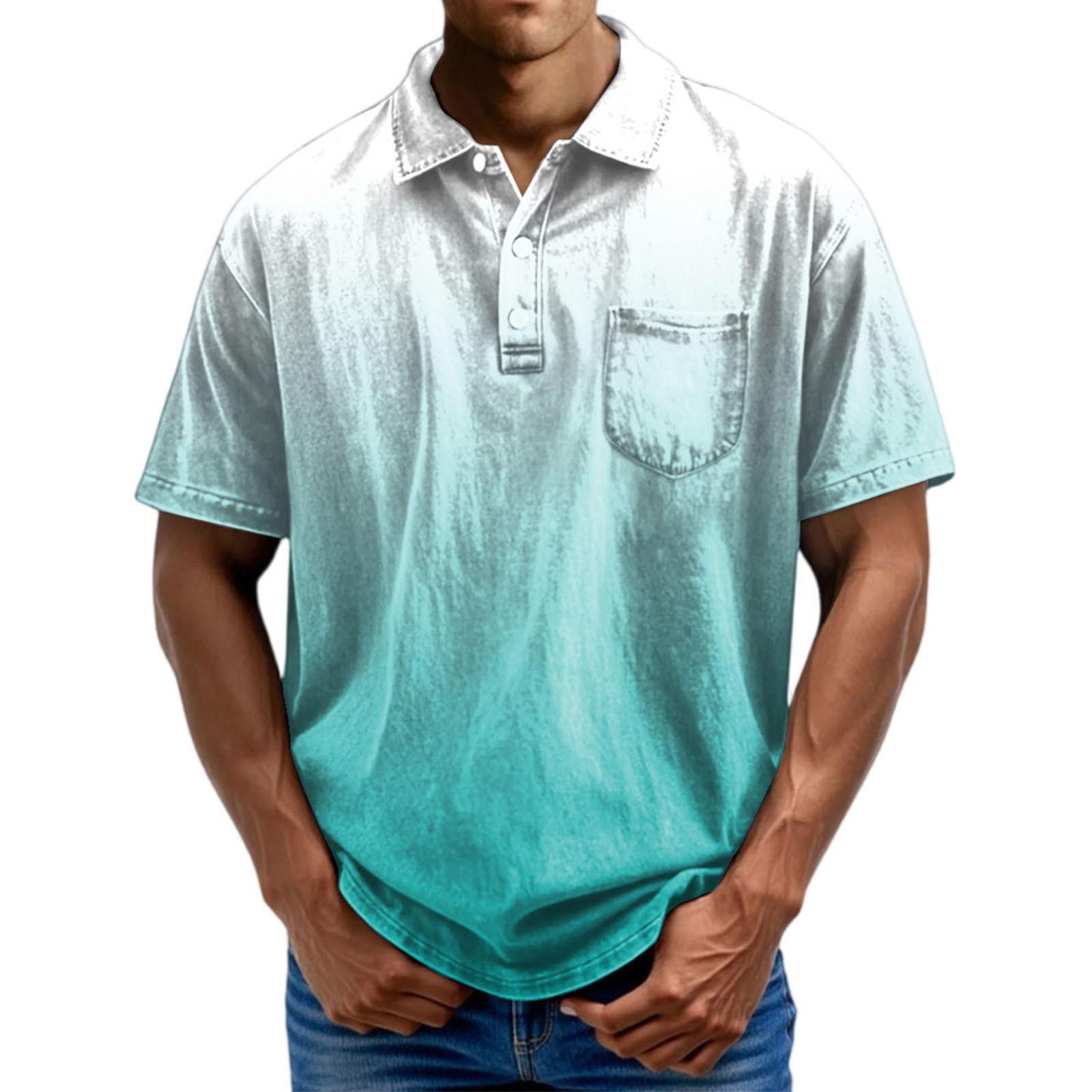 

Рубашка мужская повседневная с принтом ко Дню независимости, с коротким рукавом, для стройных и модных мужчин M циан