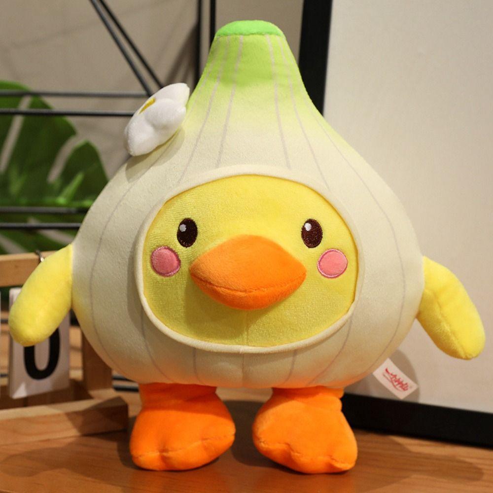 Yellow Garlic Duck Plush Toy Wings&Foot Funny Plush Doll Garlic Duck Plush Pillow Children Girl