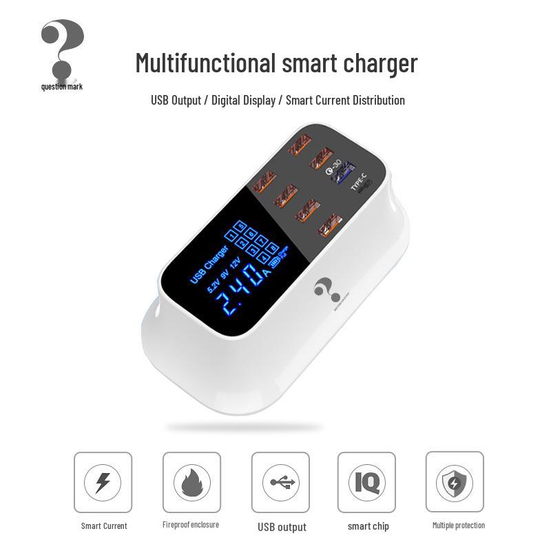 High-Speed Multi-Port USB Charger for Huawei, Vivo, and Apple