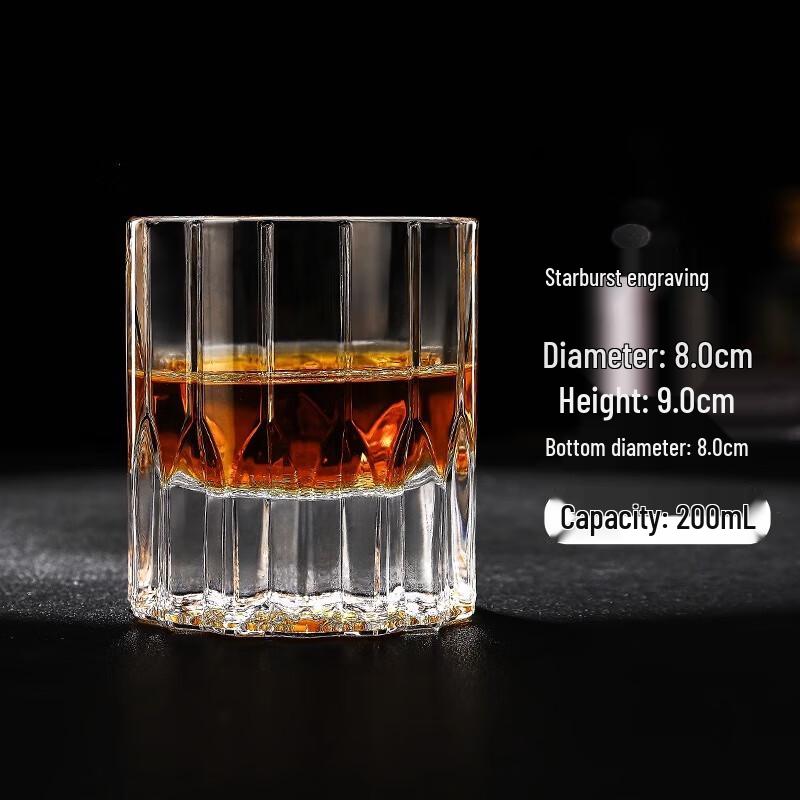 

Starburst Engraved Thickened Multi-Use Glass Set (4-Pack)