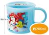 Skater Ariel 24 Antibacterial Dishwasher Safe Soft Lid Tight Lunch Oval 360ml Trio Set Lunch Princess Tight Set Box, Shape, (Chopsticks, Spoon, Fork),