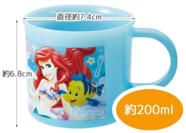 Skater Ariel 24 Antibacterial Dishwasher Safe Soft Lid Tight Lunch Oval 360ml Trio Set Lunch Princess Tight Set Box, Shape, (Chopsticks, Spoon, Fork),