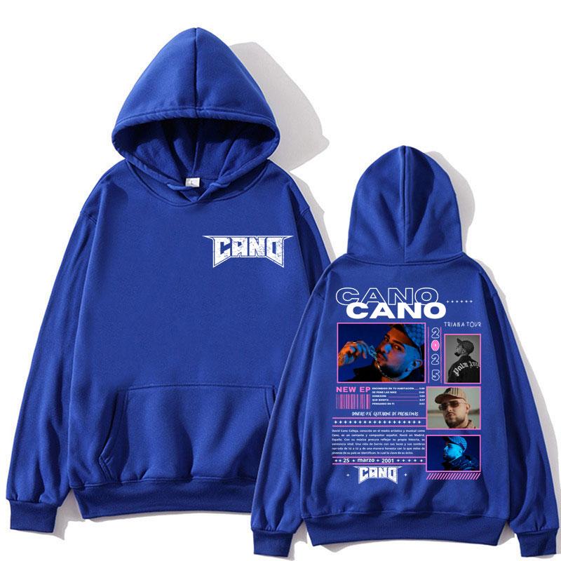 Rapper Cano Triana Tour Graphic Hoodie Men Women Fashion Hip Hop Oversized Popular Sweatshirt Loose Casual Fleece Long Sleeve