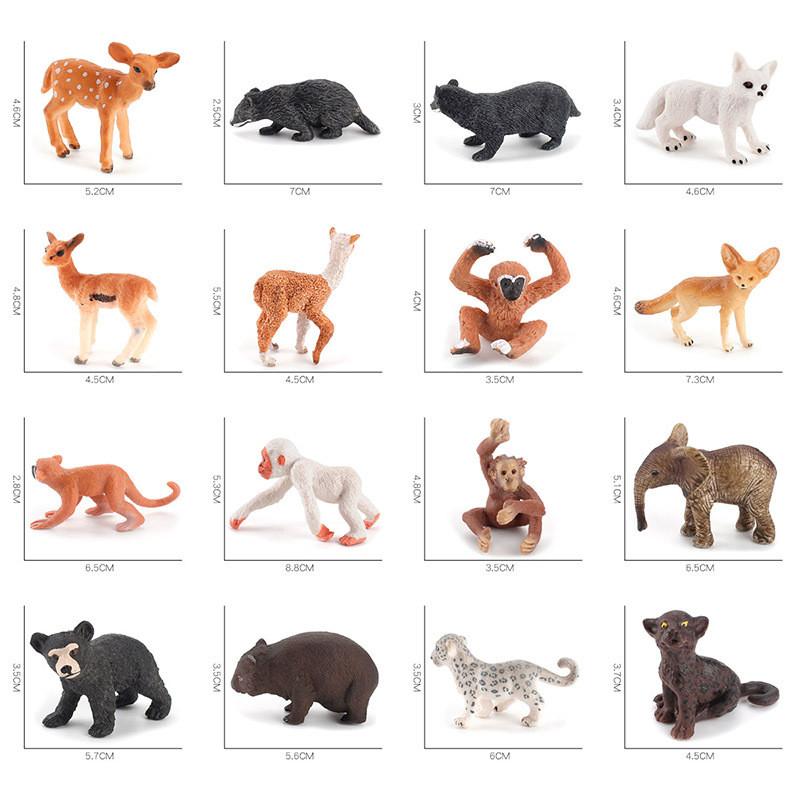 Badger Deer Realistic Animal Action Figures Pvc Toy For Childrens Learning Decor