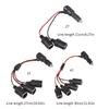 12V-24V Car Cigarettes Lighter Splitter Adapter Cable Cord with Power Switching Button 1 Male To 2/4/3 Female Socket