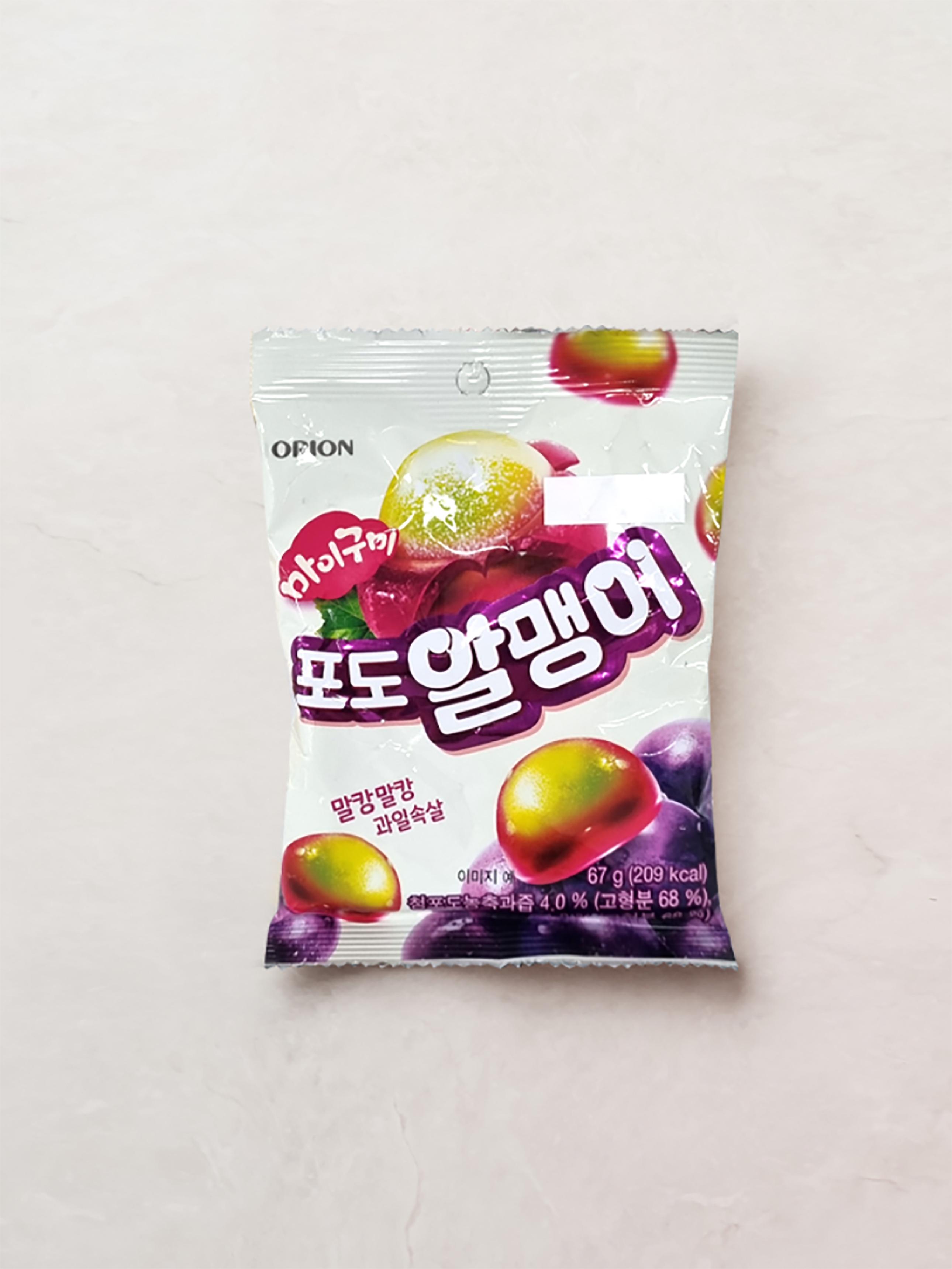 Orion Grape Fruit Jelly 67g 1ea