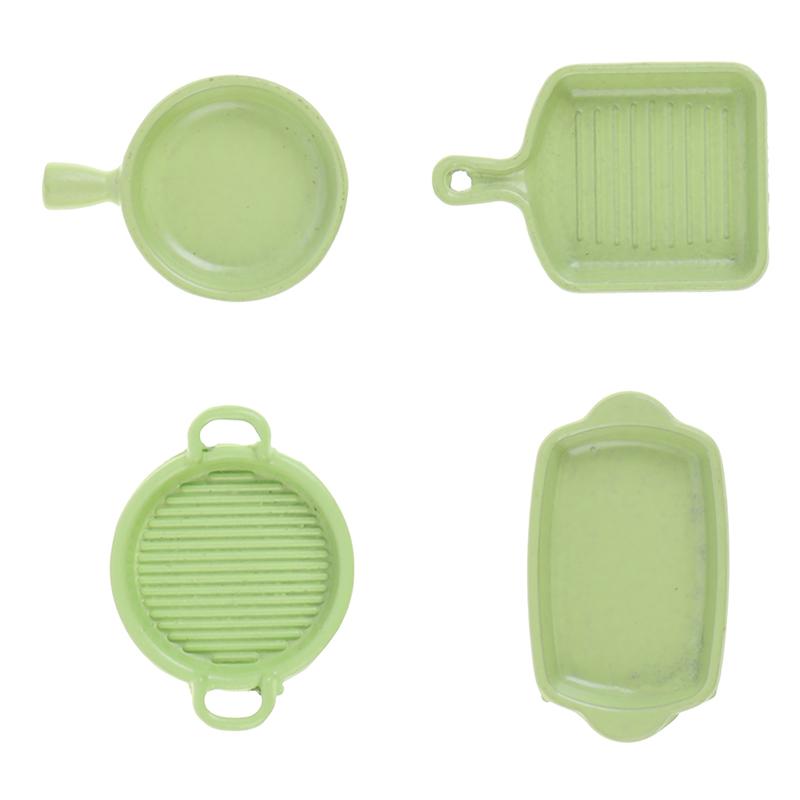 2-33pcs Dollhouse Miniature Trays Plates Doll Mini Food White Dishes Tableware Kitchen Toys Doll House Accessories