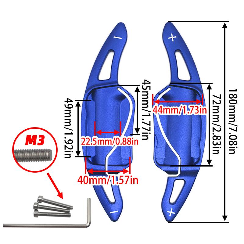 1 Pair For Toyota Camry/Corolla/RAV4/Avalon Aluminum Interior Car Steering Wheel Paddle Shifter Extension Accessories Gear Shift