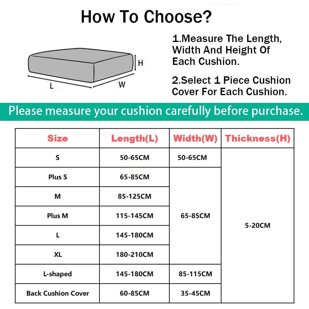 Jacquard Sofa Seat Cushion Cushion Cover Stretch Sofa Slipcover Couch L Shape Corner Replacement Protective Cover Sofa Covers For Living Room Room