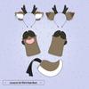 Plush Deer Antler Headband with Animal Ears - Cute Christmas Cosplay Hair Accessory for Women
