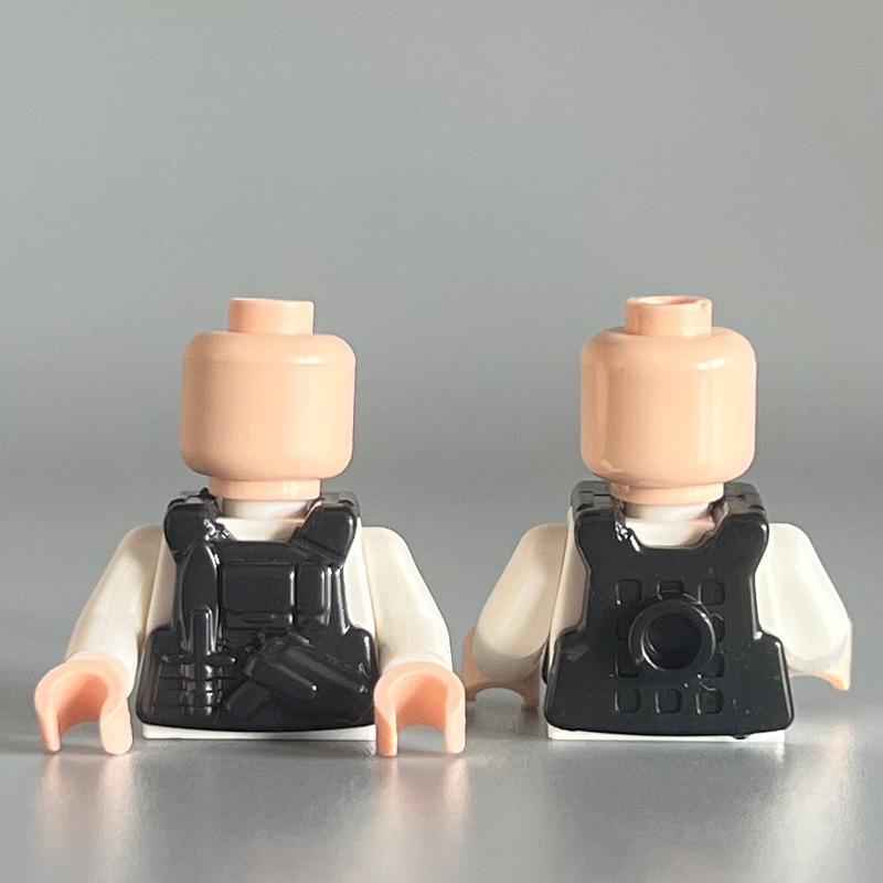 Compatible Building Block Miniature Body Armor Combat Single Vest Small Particle Building Block Accessories Toy Diy Assembly