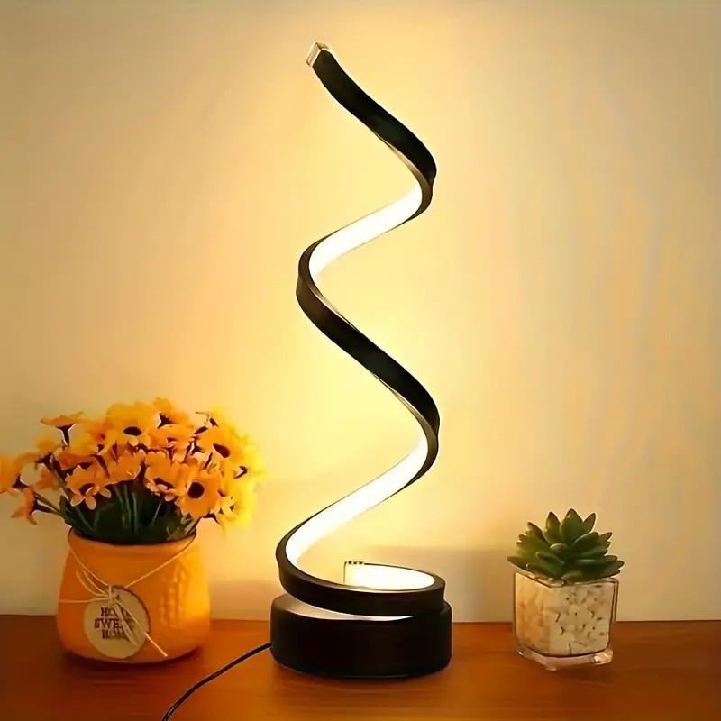 Lamp Spiral Desk Adjustable Led Lights Decoration Metal Reading Tools Light