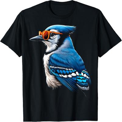 Blue Jay Cool Sunglasses T-Shirt