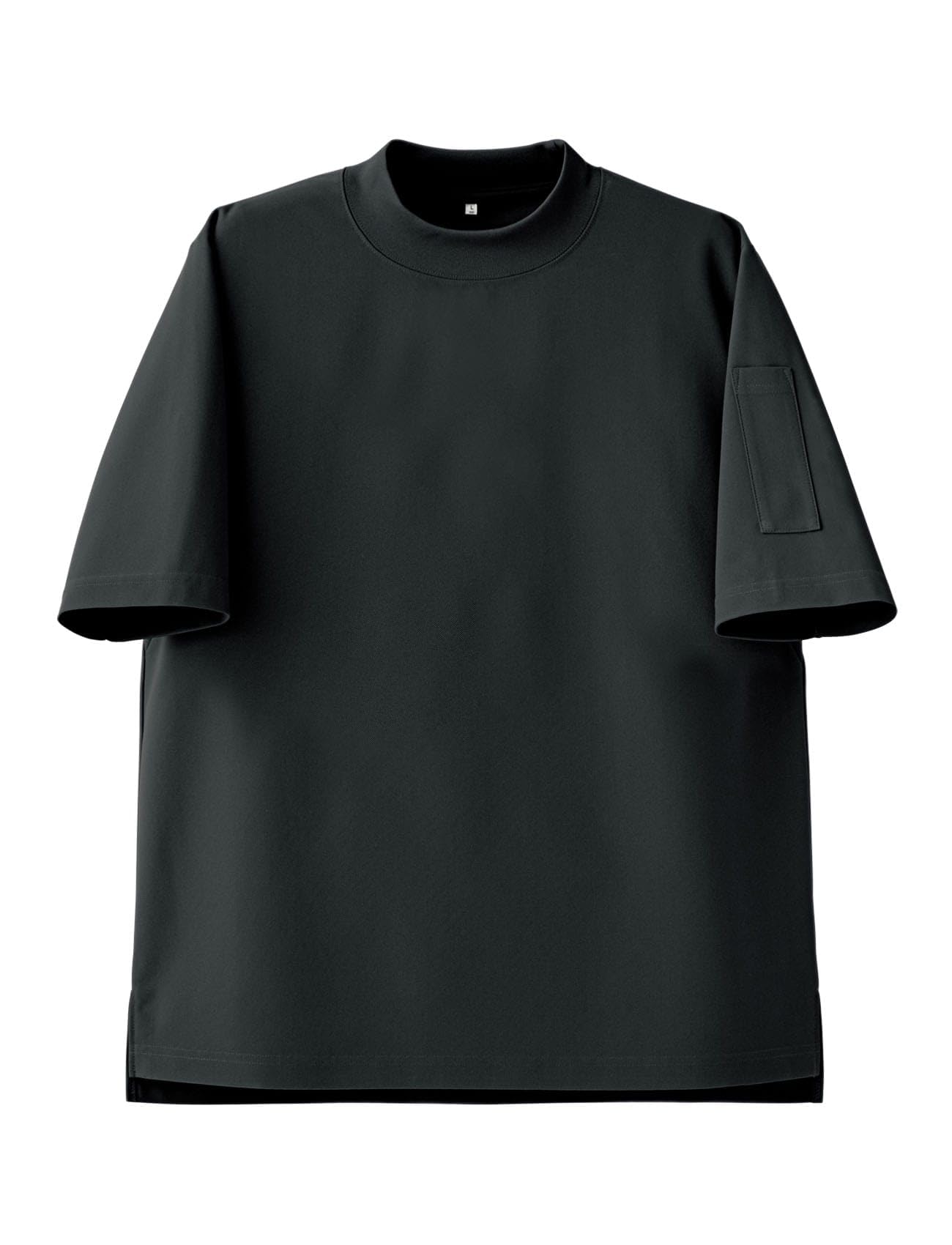 

Seven Uniform CU1962-9 Black LL Mock Neck Short Sleeve T-Shirt