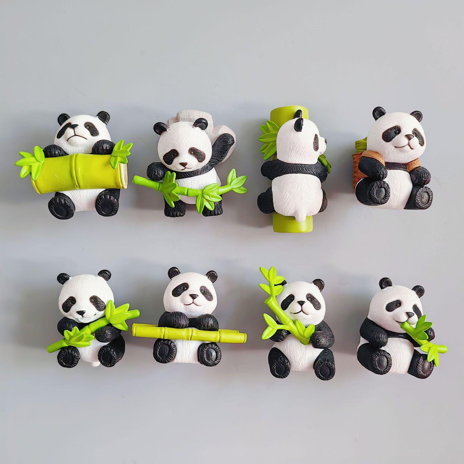 

Cartoon 3D Sticker Panda Refrigerator Magnet Home Decor Creative Magnetic Travel Souvenir Adorable Magnet