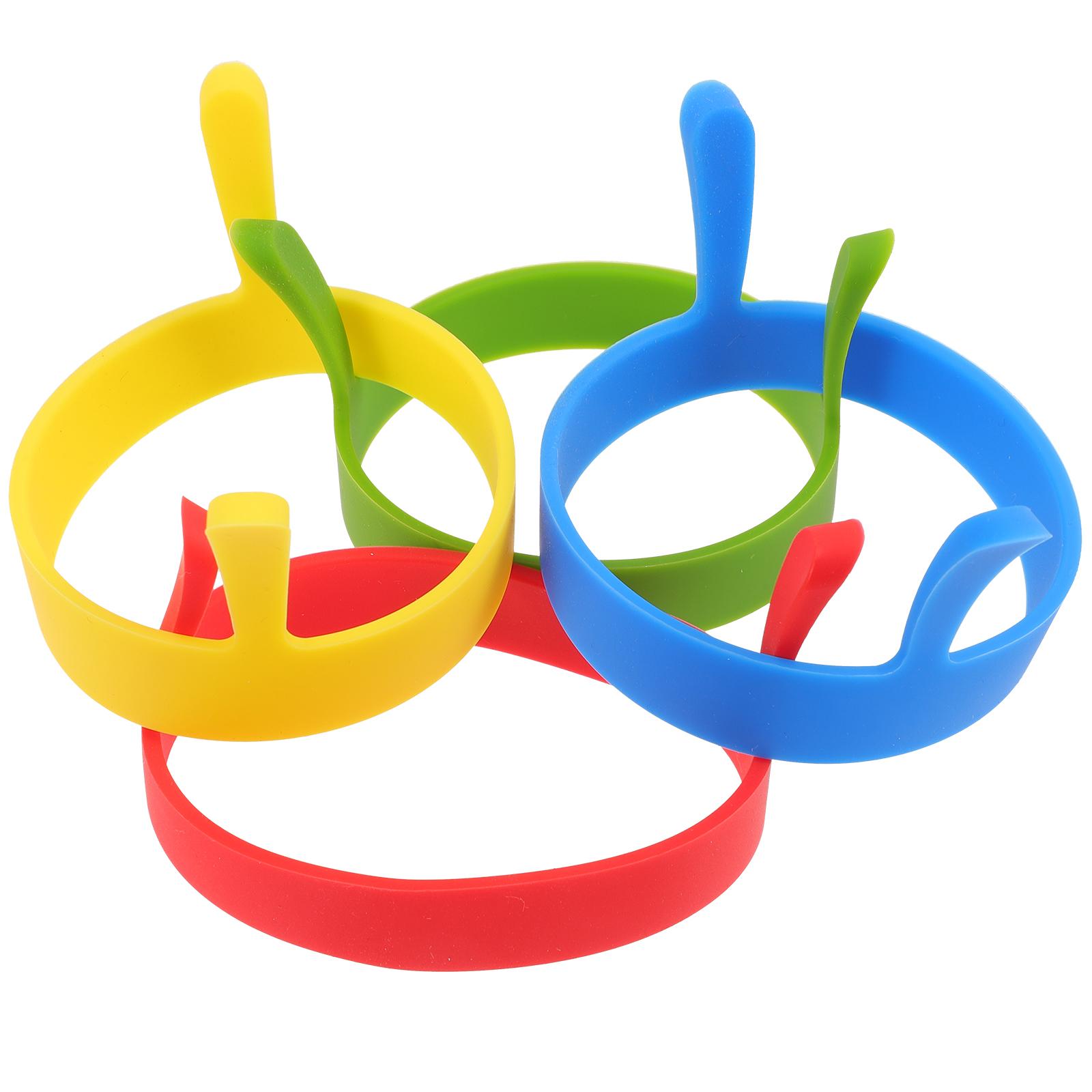 

8 шт. Кухонные принадлежности для яиц Практичные кольца для омлета Бытовые круглые формы Удобная утварь Силикон для блинов