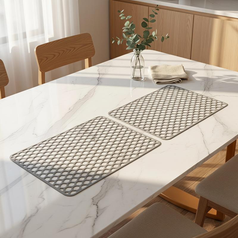 New Silicone Sink Protector Mat Anti Slip Multi Functional Non-Slip Sink Mat Heat Resistant Foldable Dishes Drying Mats Kitchen