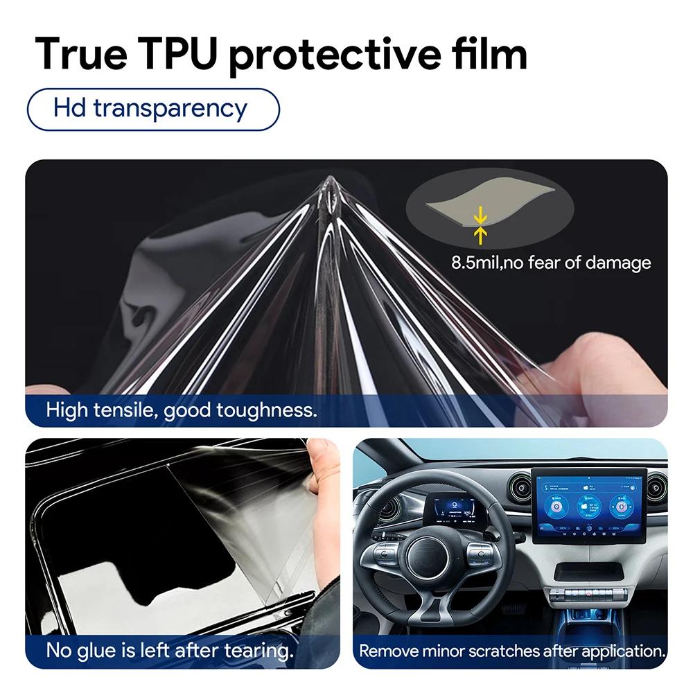 Für BYD Dolphin Innenraumschutz Armaturenbrett Multimedia GPS-Navigation Transparente Kratzfeste Folie Modifikation