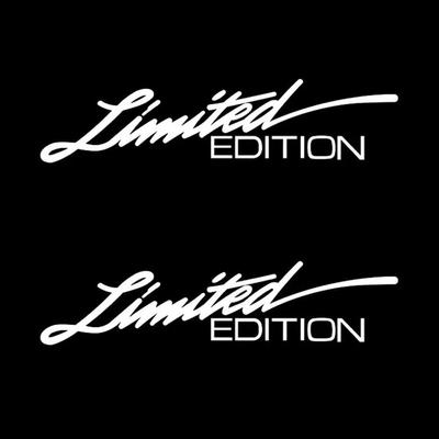 2PCS Limited Edition Logo Emblem Badge Metal Sticker Decal Car Accessories Auto DIY Decoration Sticker White / Black / Colorful