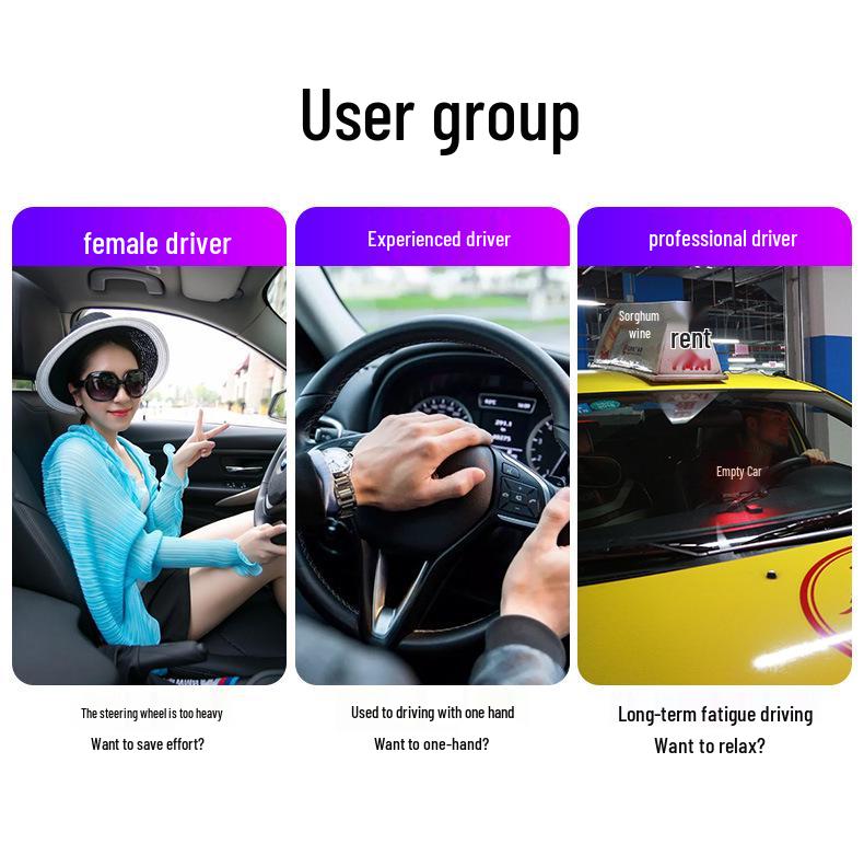 Universal Steering Wheel Power Booster Ball - Multifunctional Auxiliary Device for Effortless Steering