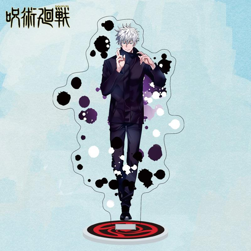 Cartoon Anime Jujutsu Kaisen Figures Acrylic Stand Manga Gojo Satoru Figurines Garage Kits GK Ornaments Decoration Plaything