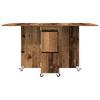 Dining Table Set 2 pcs 140 x 80 x 77 cm Reclaimed Wood Effect Particleboard