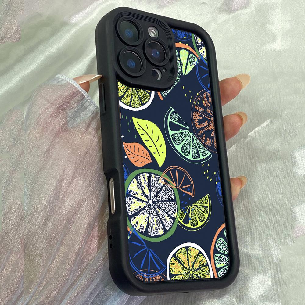 JT170 Citrus Summer Fruit for iPhone 17 16 15 14 Pro Max Samsung S26 S25 Ultra A17 A16 A07 A56 A15 Xiaomi 15T Redmi 15c 14C Note 13 14 Soft TPU Case