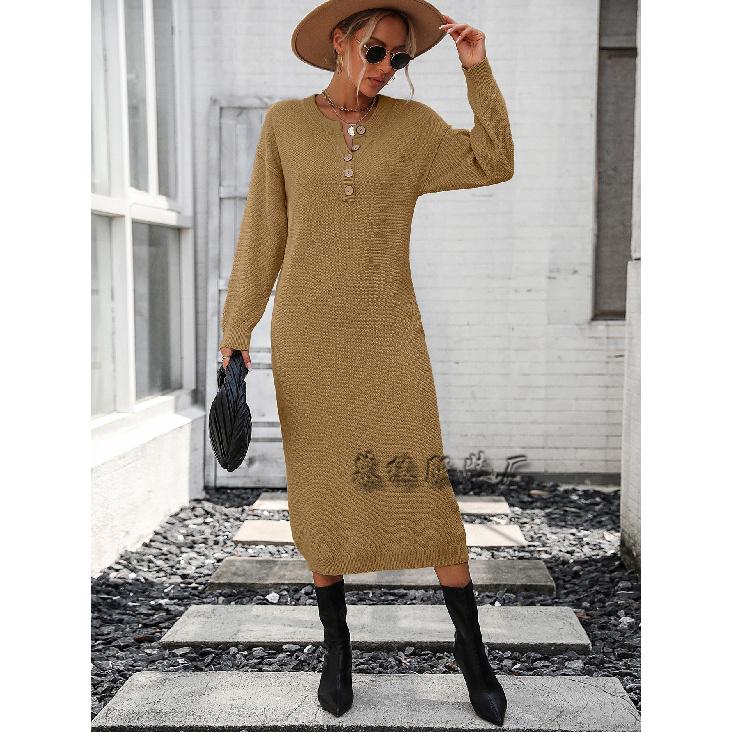 

2024 Осень/Зима Новый Европейский И Американский Вязаный Свитер На Пуговицах Модный Стиль Женский Свитер Для Пригородных Поездок XL хаки