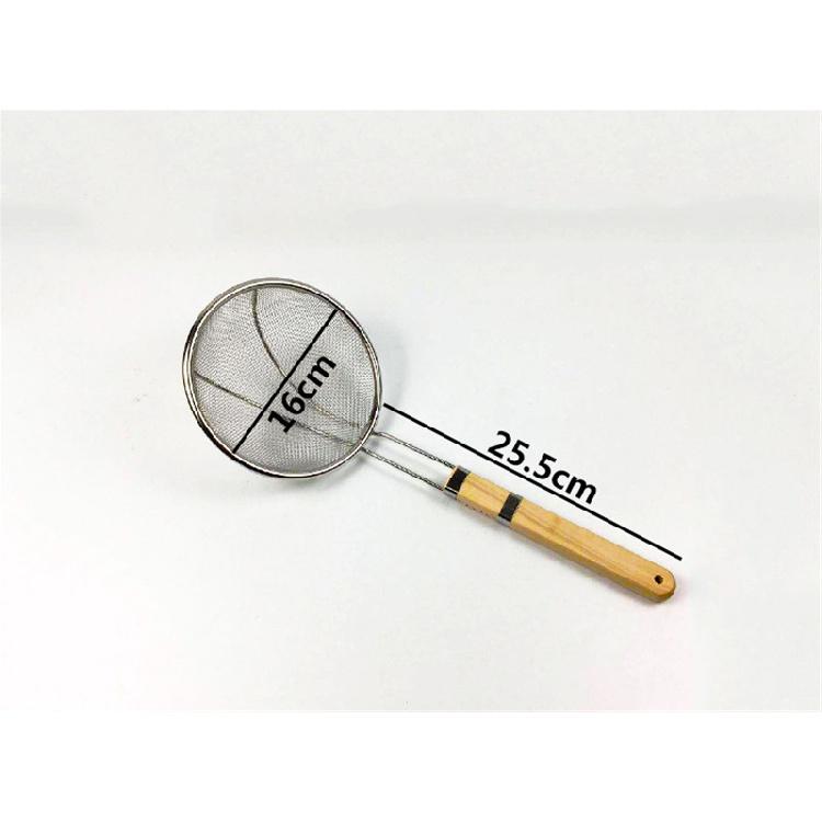 

Сетчатые ситечки с длинной ручкой, сетка из нержавеющей стали, дуршлаг, скиммер для супа, шеф-повар, фритюрница для картофеля фри, масло для жарки лапши, пельменей 16cm