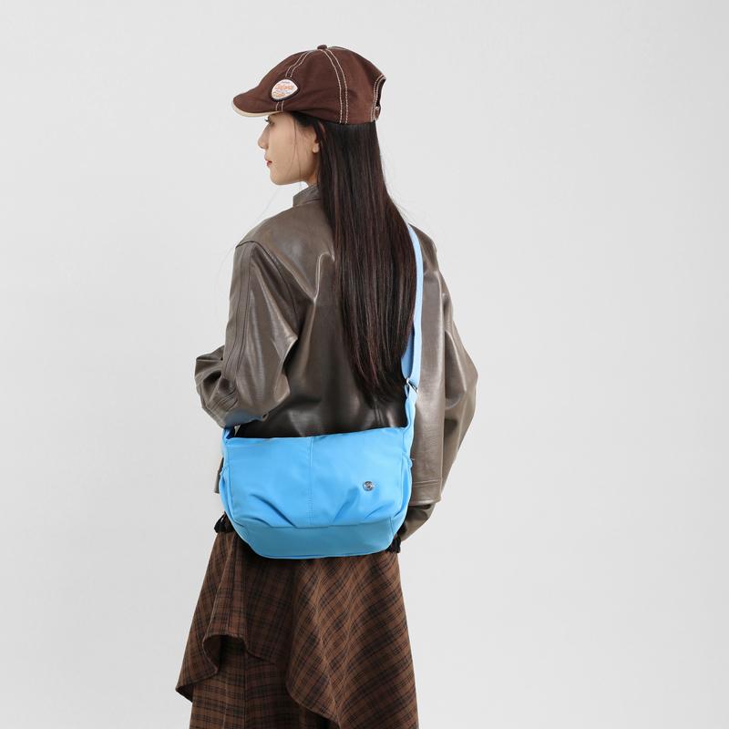 Bolsa Transversal Feminina Bolsa de Ombro Plissada para Exterior