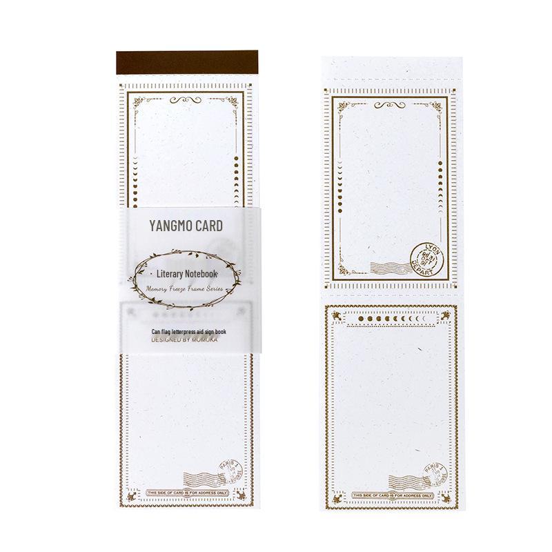 Momo Memory Freeze Series: Tearable Embossed Retro Sticky Notes and Journal Decor