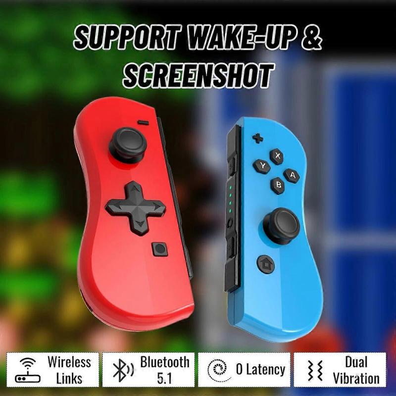 Joy Pad Pentru Controller Switch Joy Cons L/R Compatibil pentru Switch Nintend Joycon cu Wake-up/Captură de ecran BT wireless