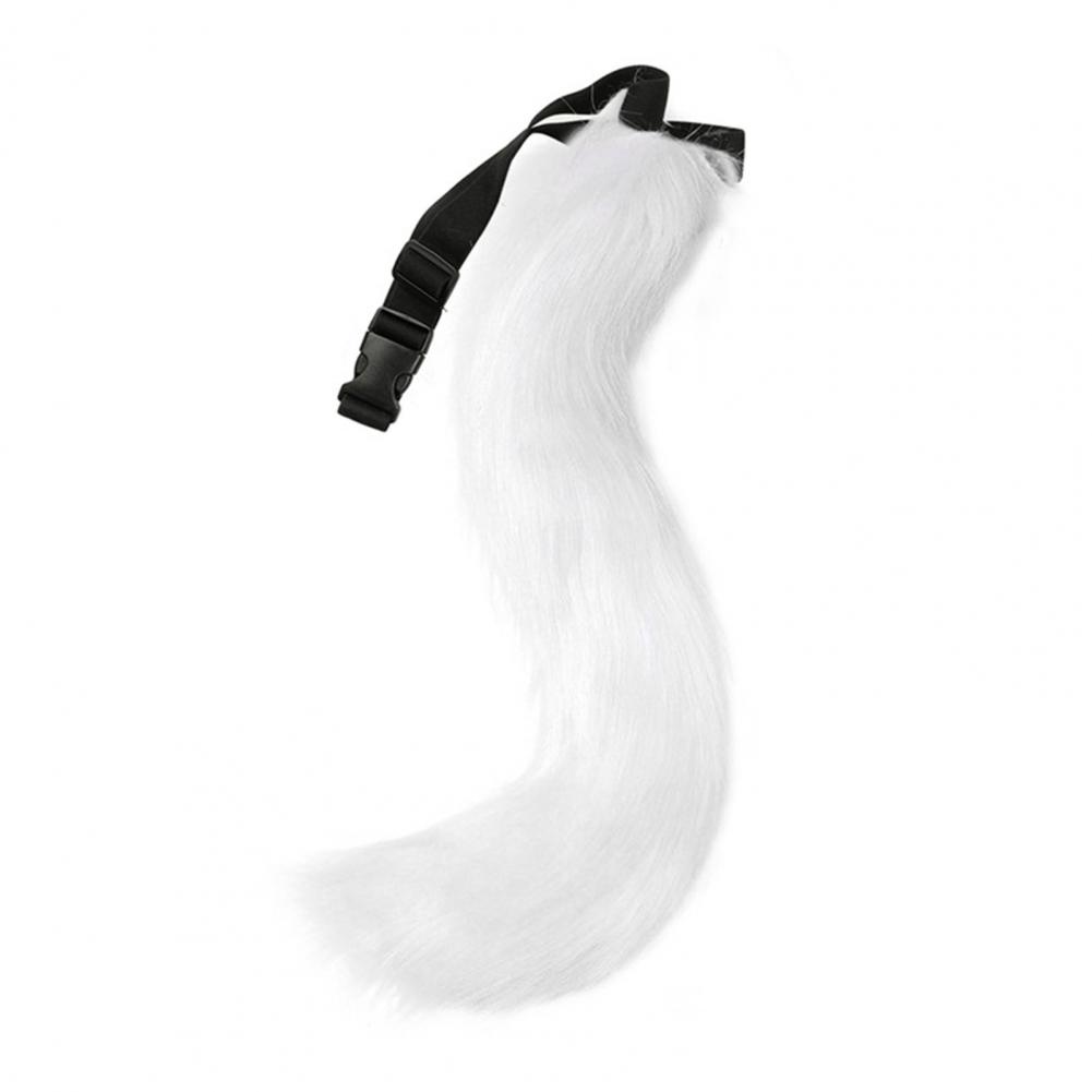 Plush Fox Cosplay Mask, Fluffy Fox Tail, Cosplay Costumes Props, Fuzzy Fox Mask for Costume Party Anime Convention