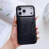 Pu Leather Phone Case for iPhone 16 Pro Max 16e 17 Air 15 Plus 14 13 Promax 12 11 Detachable Card Bag Magnetic Charging Cover