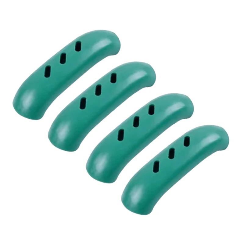 

4Pcs Silicone Assist Handle Holder Grip Cast Iron Skillet Handle Covers Heat Resistant Non Slip Pot Grip Handle Sleeves зелений