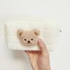 Cute Bear Baby Toiletry Bag Make Up Cosmetic Bags Portable Diaper Pouch Baby Items Organizer Reusable Cotton Cluth Bag for Mommy